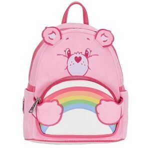 Loungefly Care Bears 40th Anniversary Cheer Bear Cosplay Plush Mini Backpack